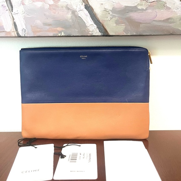 Celine Bi-Color Clutch - Picture 1 of 7